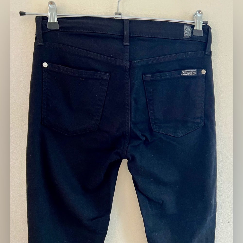 7 for all mankind black skinny jean